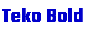 Teko Bold लिपि